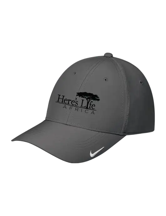 Nike Dark Grey Dri-FIT Legacy Cap w/Here's Life Africa Logo