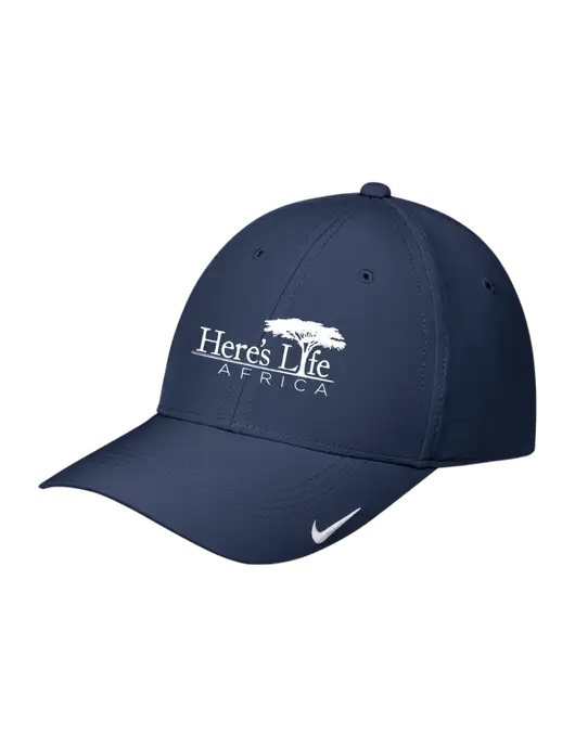 Nike Navy Dri-FIT Legacy Cap w/Here's Life Africa Logo