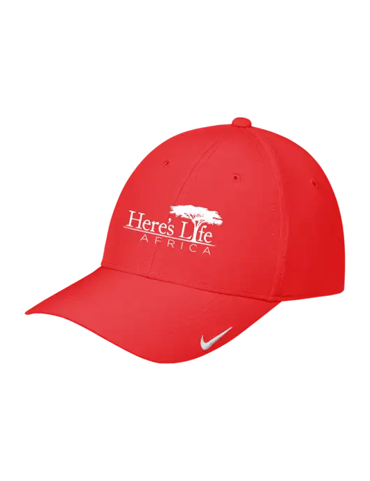 Nike Red Dri-FIT Legacy Cap w/Here's Life Africa Logo