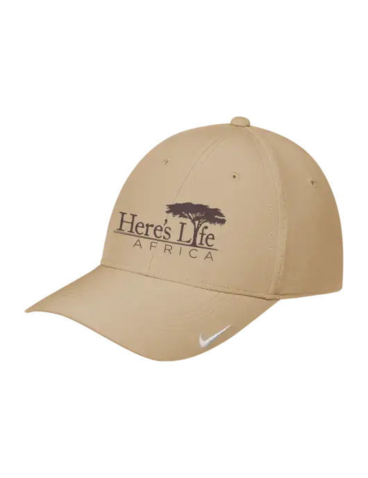 Nike Tan Dri-FIT Legacy Cap w/Here's Life Africa Logo