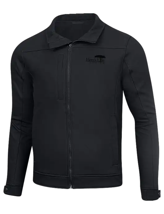 Cornerstone Charcoal Duck Bonded Soft Shell Jacket w/Here's Life Africa Logo