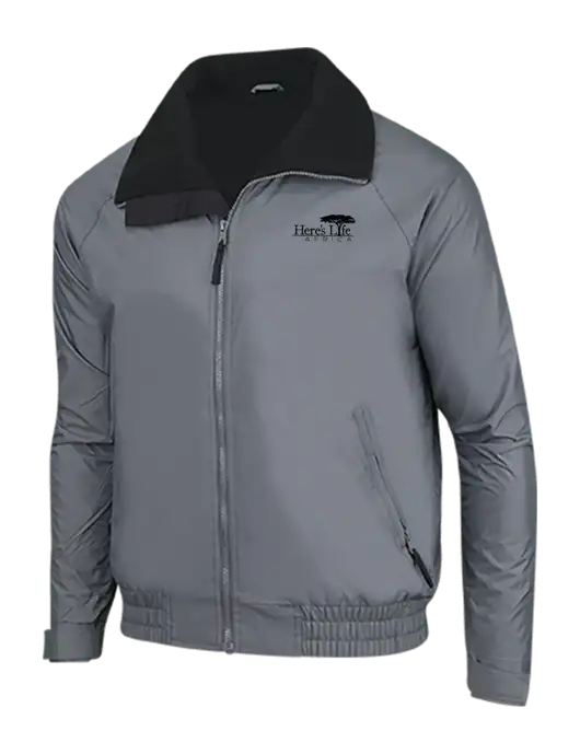 Dark Grey/Black Classic Competitor Jacket w/Here's Life Africa Logo