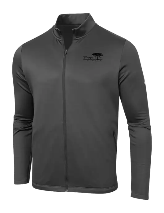 Nike Dark Grey Therma-FIT Full-Zip Fleece w/Here's Life Africa Logo