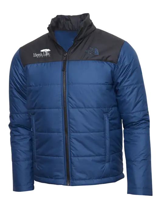 North Face Navy Everyday Insulated Jacket w/Here's Life Africa Logo