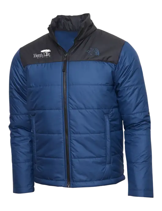 North Face Navy Everyday Insulated Jacket w/Here's Life Africa Logo