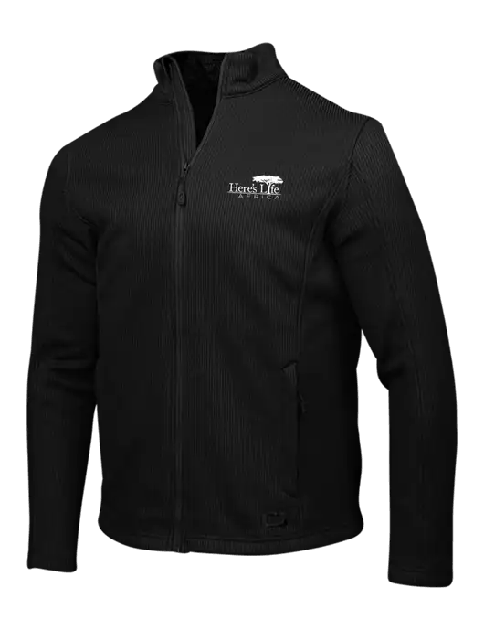 OGIO Blacktop Grit Fleece Jacket w/Here's Life Africa Logo