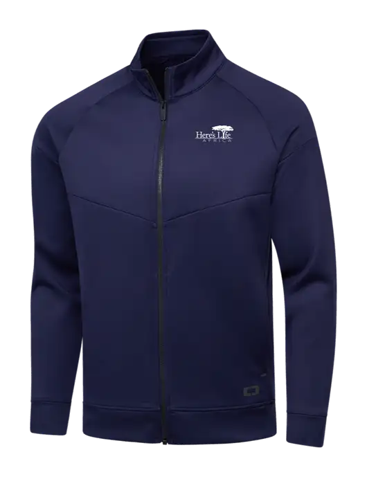 OGIO Navy Endurance Modern Performance Full-Zip w/Here's Life Africa Logo