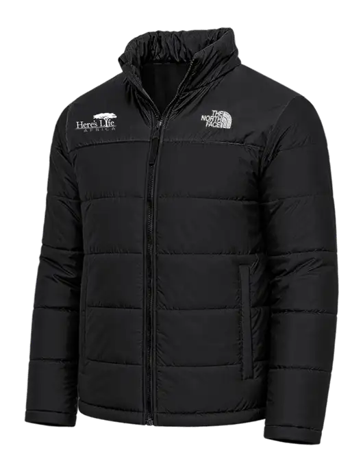 North Face Black Everyday Insulated Jacket w/Here's Life Africa Logo