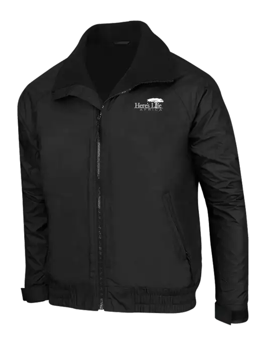 True Black/True Black Classic Competitor Jacket w/Here's Life Africa Logo