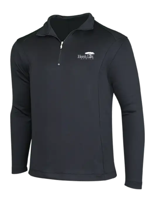 NIKE Black Sport Cover-Up w/Here's Life Africa Logo