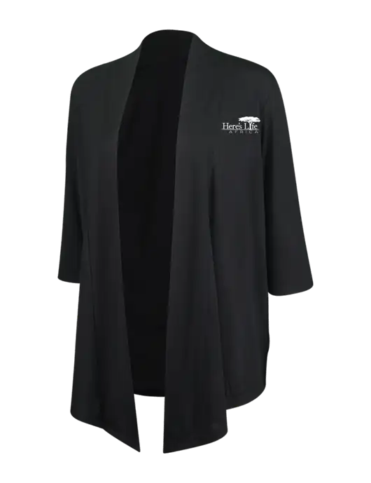 Black Womens Concept Shrug w/Here's Life Africa Logo