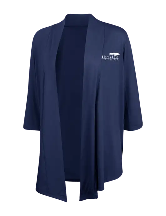 Dress Navy Blue Womens Concept Shrug w/Here's Life Africa Logo