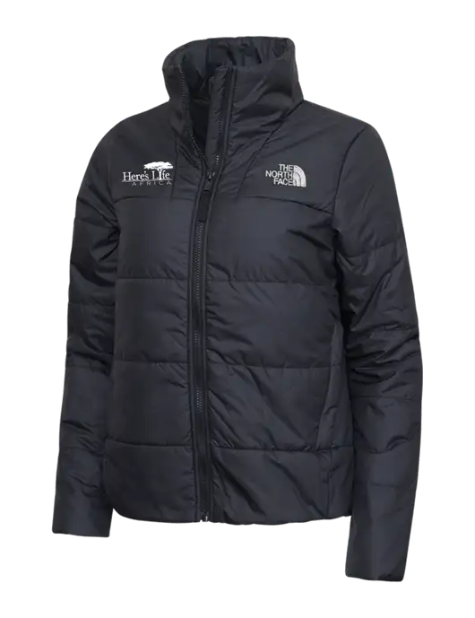 North Face Womens Black Everyday Insulated Jacket w/Here's Life Africa Logo
